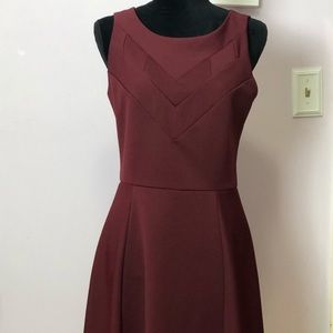 Metaphor wine burgundy dress